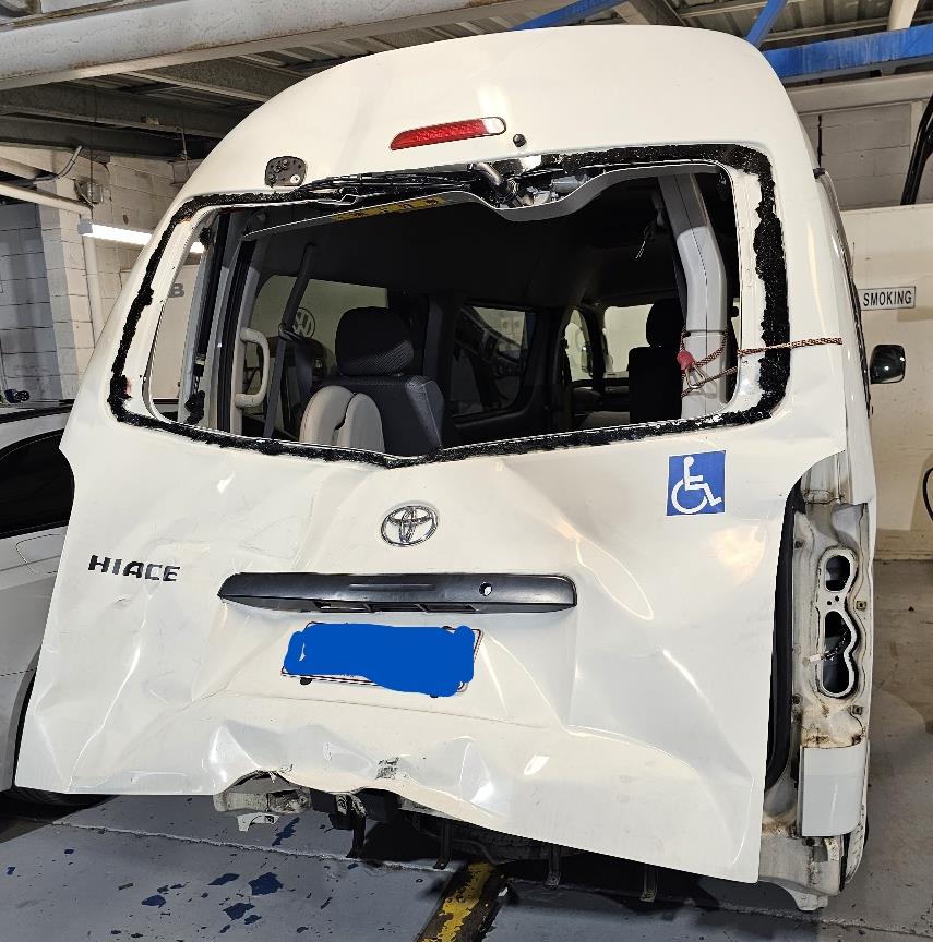 2011 Toyota Hiace Welcab Smash Repair June 2023